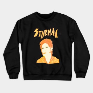 psychedelic retro bowie Crewneck Sweatshirt